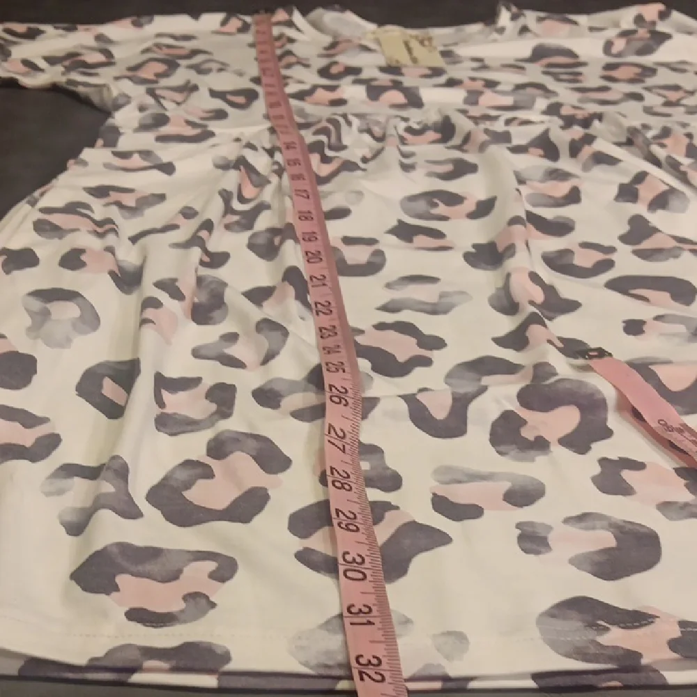 NWT. Southern Stitch Babydoll Style Pink Leopard Print Mini Dress - Picture 11 of 12